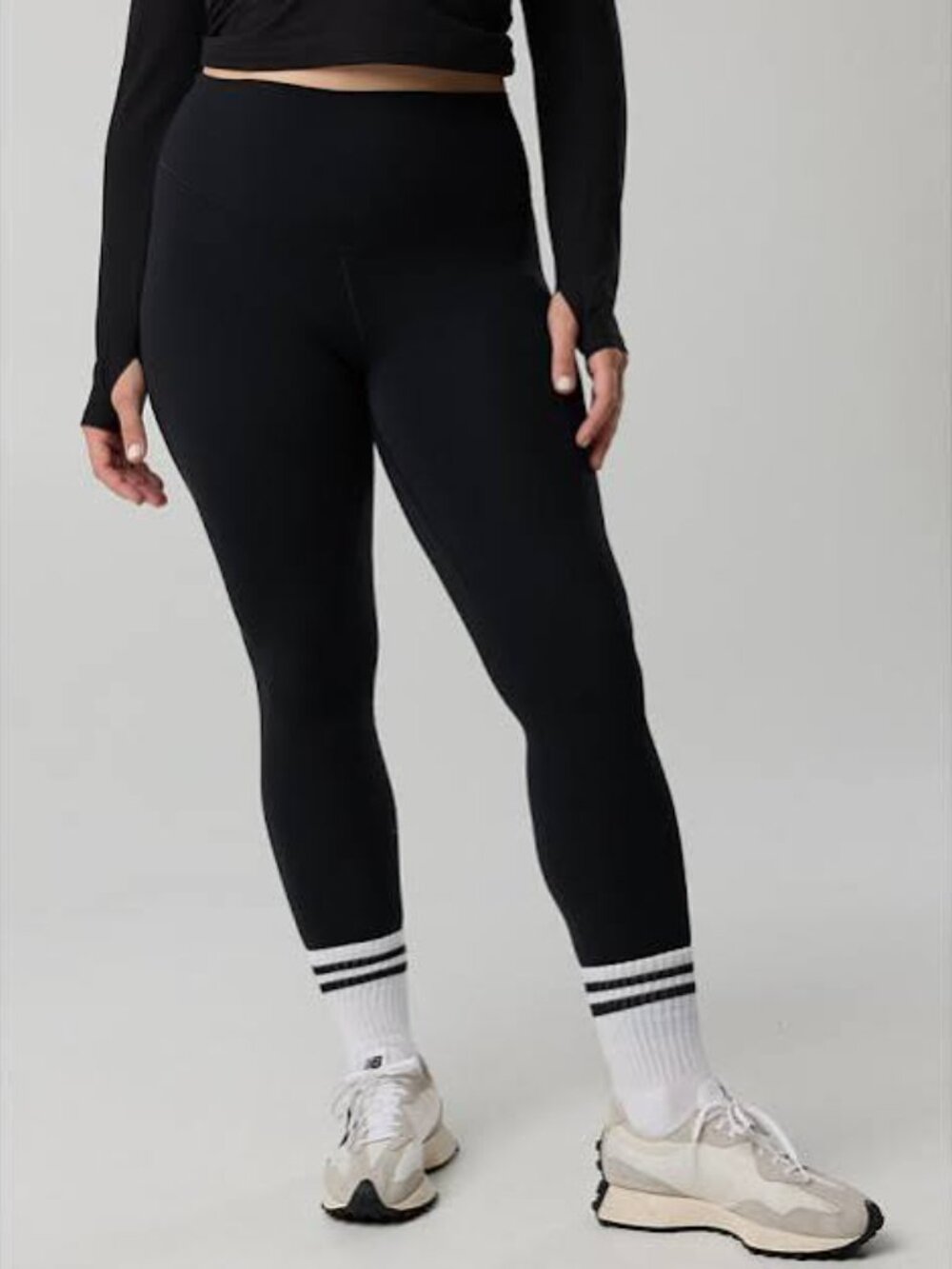 OFFLINE By Aerie Real Me XTRA High Waisted 7/8 Legging, Black - Medium